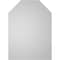 Ekena Millwork Octagonal Top Surface Mount PVC Gable Vent w/ 2"W x 1-1/2"P Brickmould Frame, 16"W x 22"H GVPOT16X2202SN - alternate 2
